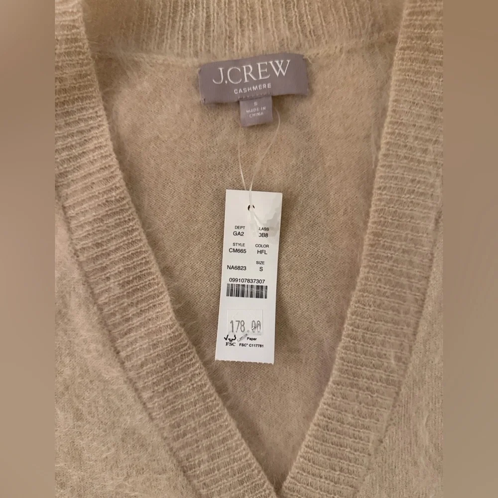 J. CREW Brushed cashmere short-sleeve cardigan Size‎ S, M NWT $178 CM665